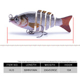 Mini Multi Jointed Swimbait Fishing Lure set