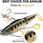 Submerged T-tail soft bait Double hook