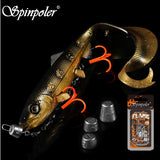 Firebomb Soft Swimbait Rolling Swivel Flame Stinger Rig Kit