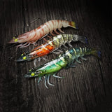 Lead Head Jigs Soft Shrimp Fishing Bait