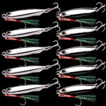 Metal Cast Jig Spoon 10g 15g 20g 30g 40g Lures