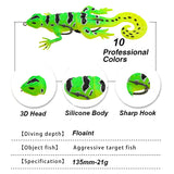 Soft Gecko House Lizard  Swimbait Weedless Lure