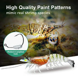 Lead Head Jigs Soft Shrimp Fishing Bait