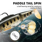 Submerged T-tail soft bait Double hook