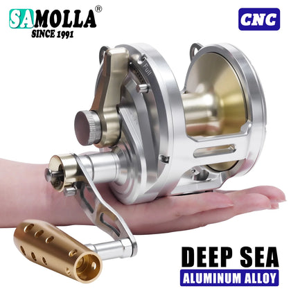 Aluminum Alloy Trolling Drum Fishing Reel