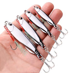 Metal Cast Jig Spoon 10g 15g 20g 30g 40g Lures