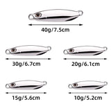 Metal Cast Jig Spoon 10g 15g 20g 30g 40g Lures