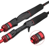 3Tips Power L/M/MH Spinning Casting Carbon Fiber Lure Fishing Rod
