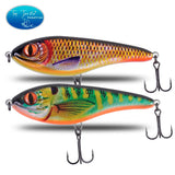 Slow Sinking Jerkbait  Fishing Lures Musky Pike Slider Bass