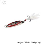 Bevel Cut Metal Spinner Spoon Fishing Lure