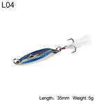 Bevel Cut Metal Spinner Spoon Fishing Lure