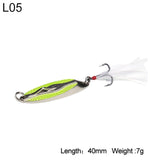 Bevel Cut Metal Spinner Spoon Fishing Lure