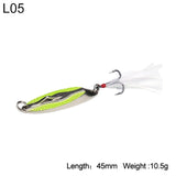 Bevel Cut Metal Spinner Spoon Fishing Lure