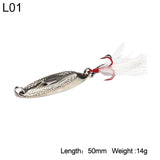 Bevel Cut Metal Spinner Spoon Fishing Lure