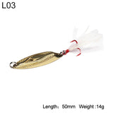 Bevel Cut Metal Spinner Spoon Fishing Lure