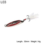 Bevel Cut Metal Spinner Spoon Fishing Lure