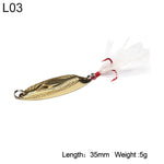 Bevel Cut Metal Spinner Spoon Fishing Lure