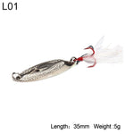 Bevel Cut Metal Spinner Spoon Fishing Lure