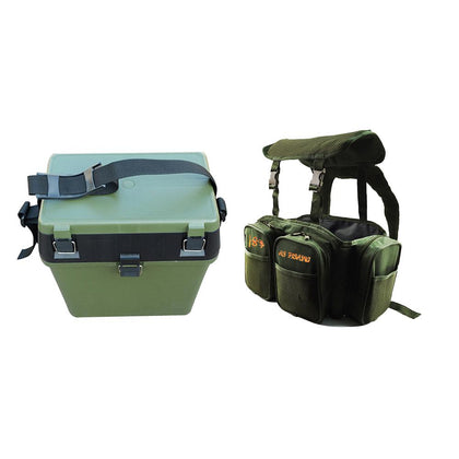 Green multi-purpose fishing box / Backpack